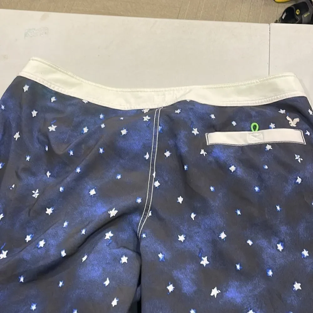 NWOT American Eagle Stars Swim Trunks.  Size XXL 2X